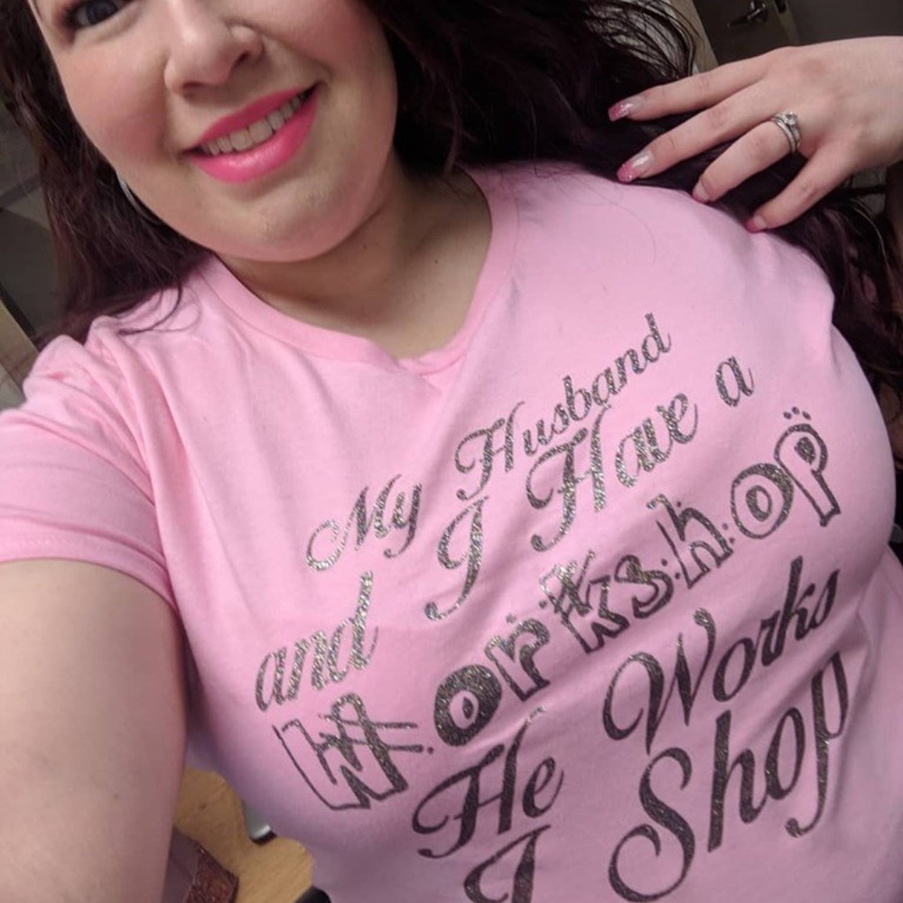 Tshirt, husband, shop, humor, pink